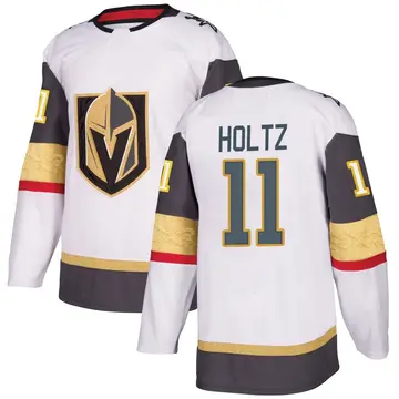 Authentic Men's Alexander Holtz White Vegas Golden Knights Away 2026 Stanley Cup Final Jersey
