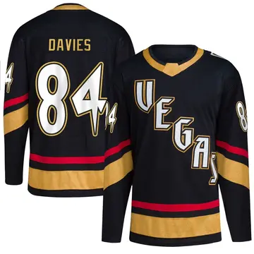 Authentic Men's Jeremy Davies Black Vegas Golden Knights Reverse Retro 2.0 2026 Stanley Cup Final Jersey