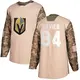 Authentic Men's Jeremy Davies Camo Vegas Golden Knights Veterans Day Practice Jersey