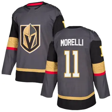 Authentic Men's Mason Morelli Gray Vegas Golden Knights Home Jersey