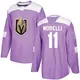 Authentic Men's Mason Morelli Purple Vegas Golden Knights Fights Cancer Practice Jersey