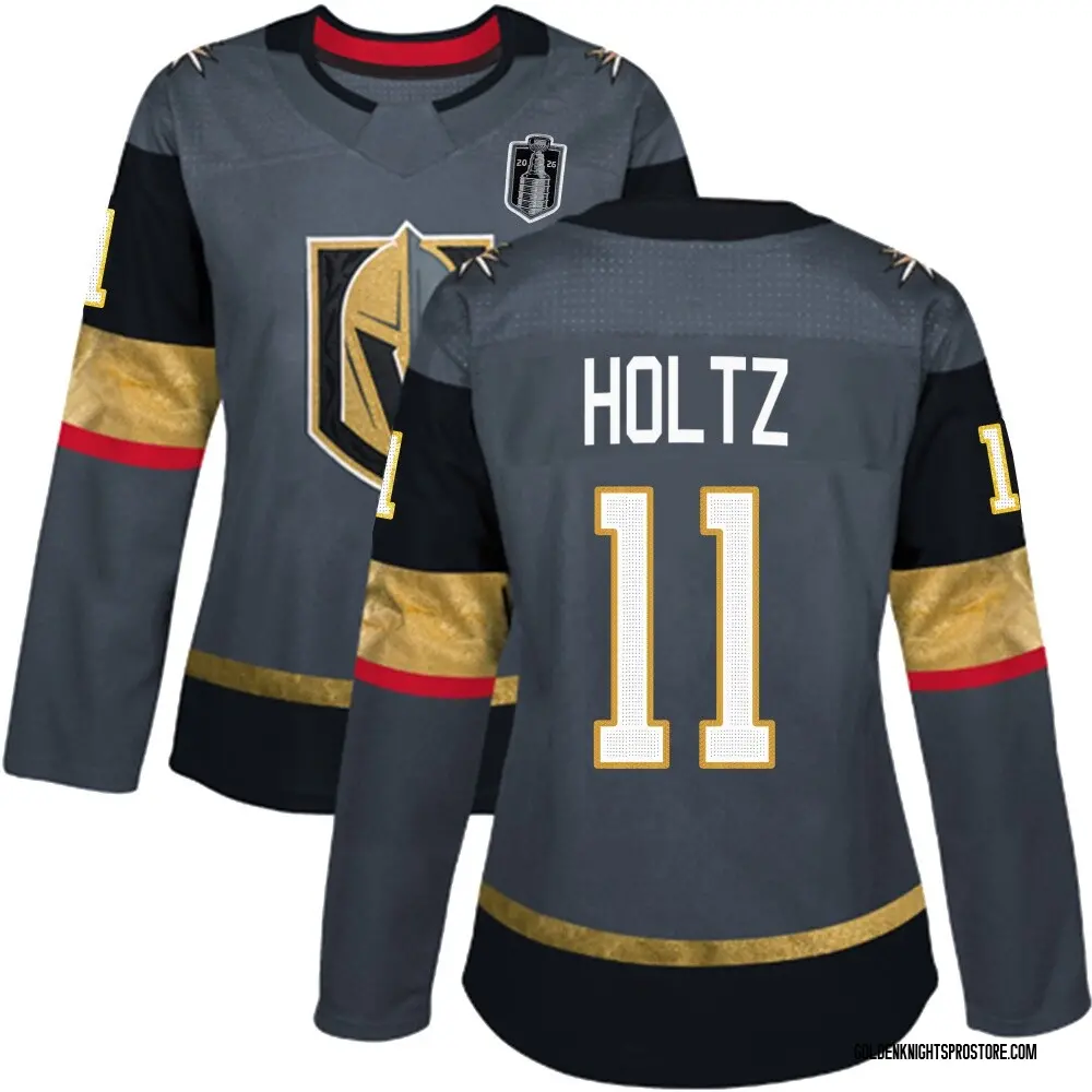 Authentic Women's Alexander Holtz Gray Vegas Golden Knights Home 2026 Stanley Cup Final Jersey