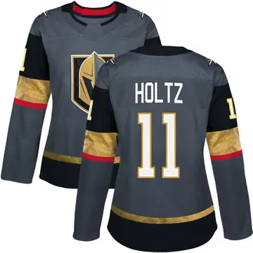Authentic Women's Alexander Holtz Gray Vegas Golden Knights Home Jersey