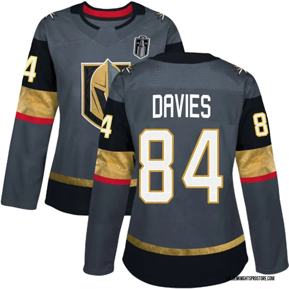 Authentic Women's Jeremy Davies Gray Vegas Golden Knights Home 2026 Stanley Cup Final Jersey