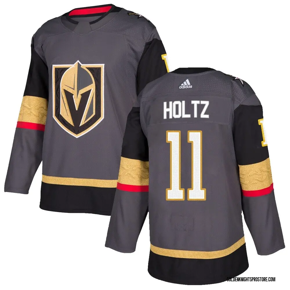 Authentic Youth Alexander Holtz Gray Vegas Golden Knights Home 2026 Stanley Cup Final Jersey