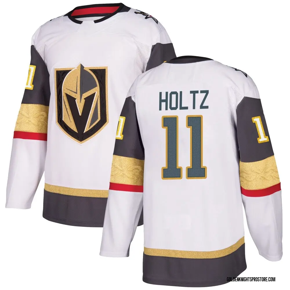 Authentic Youth Alexander Holtz White Vegas Golden Knights Away Jersey
