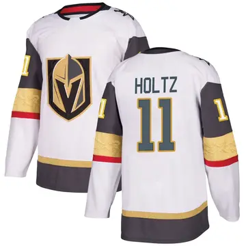 Authentic Youth Alexander Holtz White Vegas Golden Knights Away Jersey