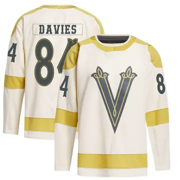 Authentic Youth Jeremy Davies Cream Vegas Golden Knights 2024 Winter Classic Primegreen Jersey