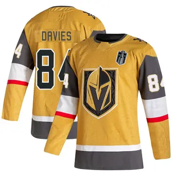 Authentic Youth Jeremy Davies Gold Vegas Golden Knights Alternate 2026 Stanley Cup Final Jersey