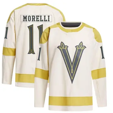 Authentic Youth Mason Morelli Cream Vegas Golden Knights 2024 Winter Classic Primegreen Jersey