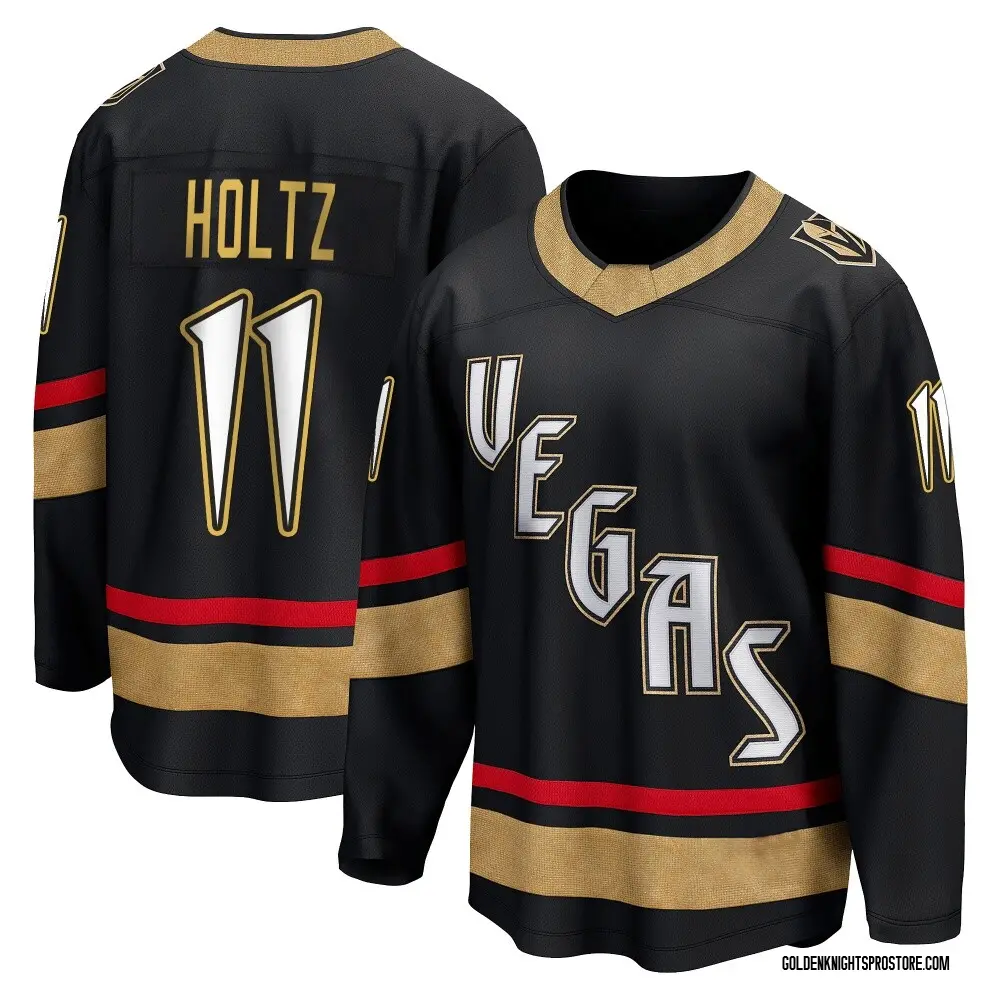 Breakaway Men's Alexander Holtz Black Vegas Golden Knights Special Edition 2.0 2026 Stanley Cup Final Jersey