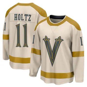 Breakaway Men's Alexander Holtz Cream Vegas Golden Knights 2024 Winter Classic Jersey