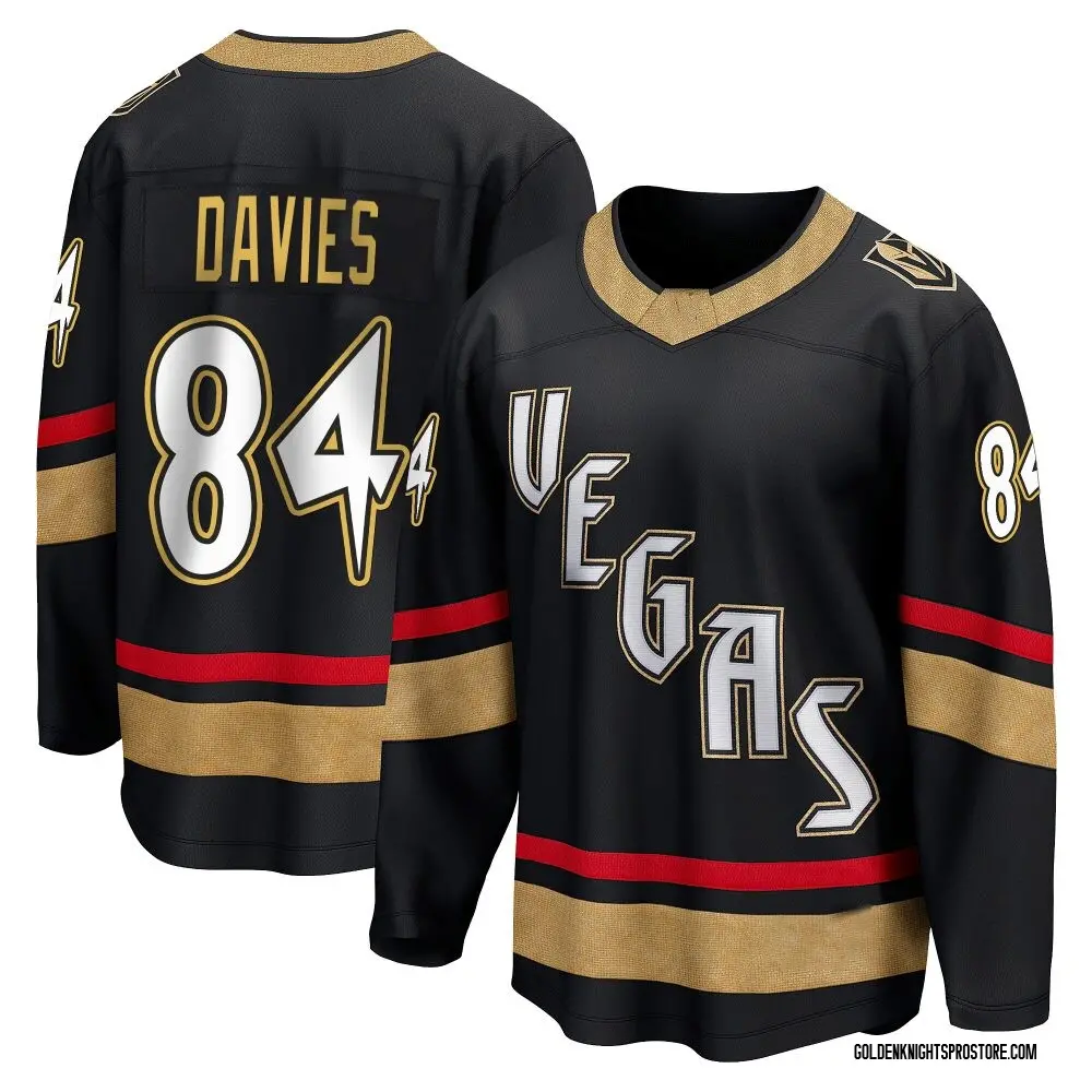Breakaway Men's Jeremy Davies Black Vegas Golden Knights Special Edition 2.0 Jersey