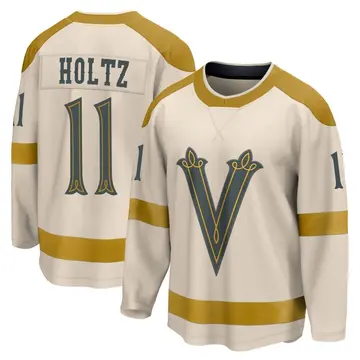 Breakaway Youth Alexander Holtz Cream Vegas Golden Knights 2024 Winter Classic Jersey