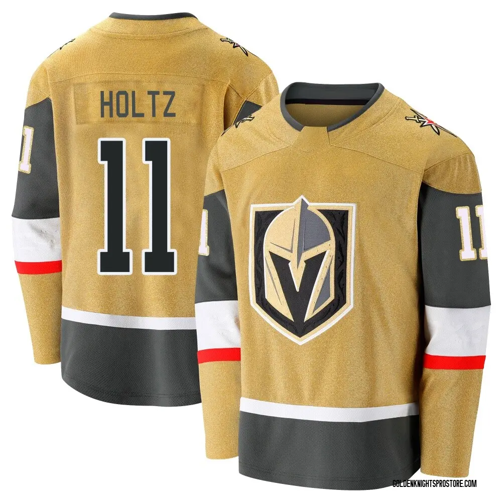 Breakaway Youth Alexander Holtz Gold Vegas Golden Knights 2020/21 Alternate Premier Jersey