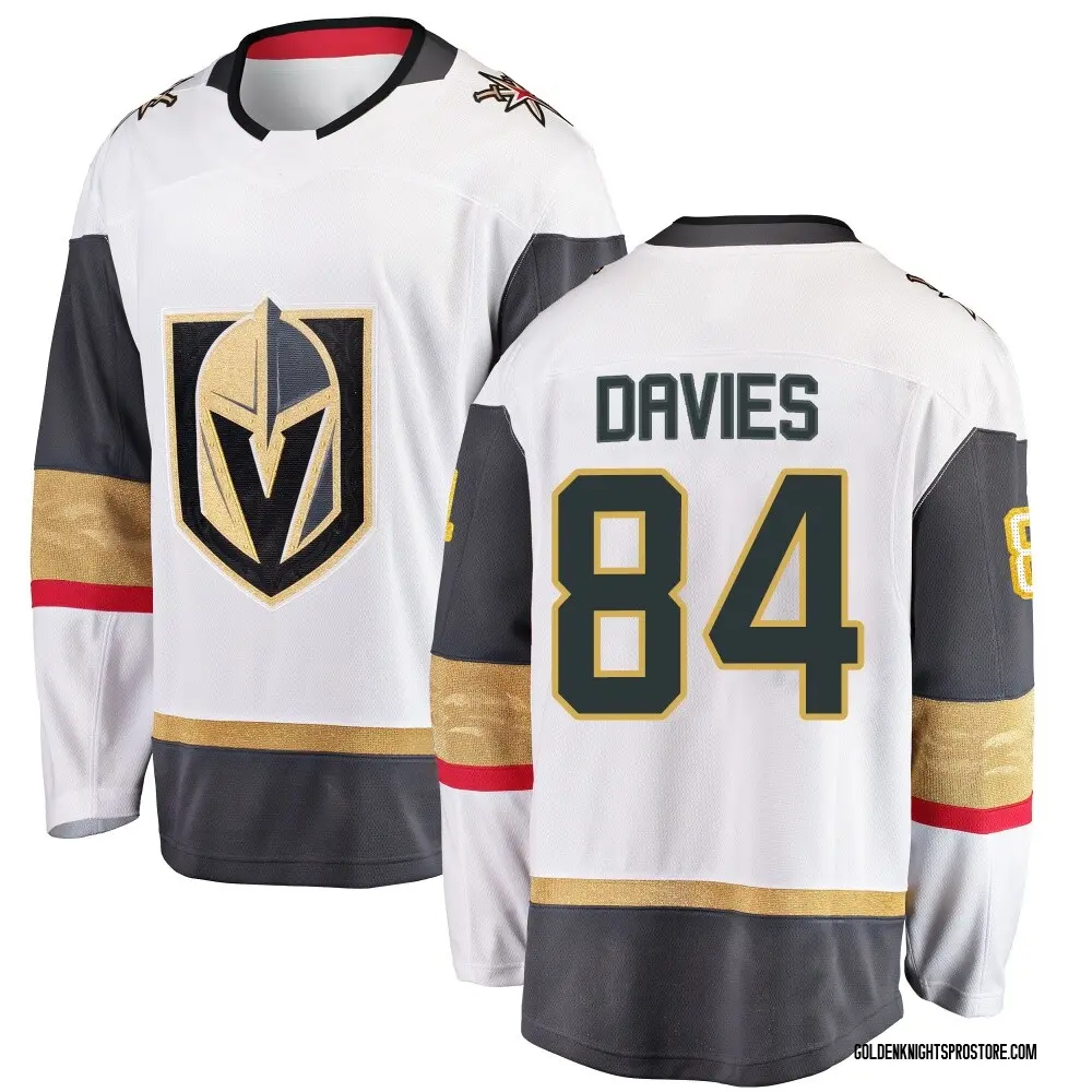 Breakaway Youth Jeremy Davies White Vegas Golden Knights Away 2026 Stanley Cup Final Jersey