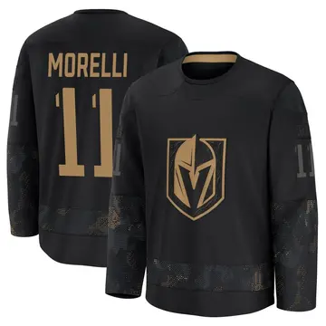Premium Men's Mason Morelli Black Vegas Golden Knights 2024 Military Appreciation Practice Jersey