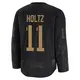 Premium Youth Alexander Holtz Black Vegas Golden Knights 2024 Military Appreciation Practice Jersey