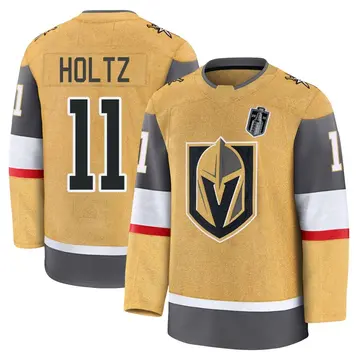 Premium Youth Alexander Holtz Gold Vegas Golden Knights 2026 Stanley Cup Final Home Jersey