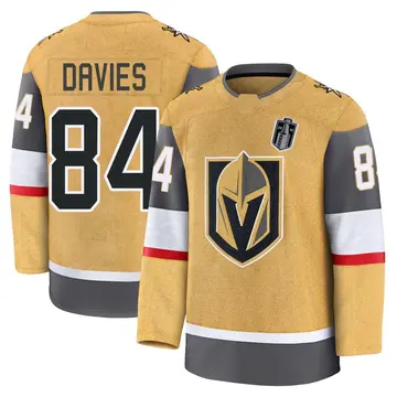 Premium Youth Jeremy Davies Gold Vegas Golden Knights 2026 Stanley Cup Final Home Jersey
